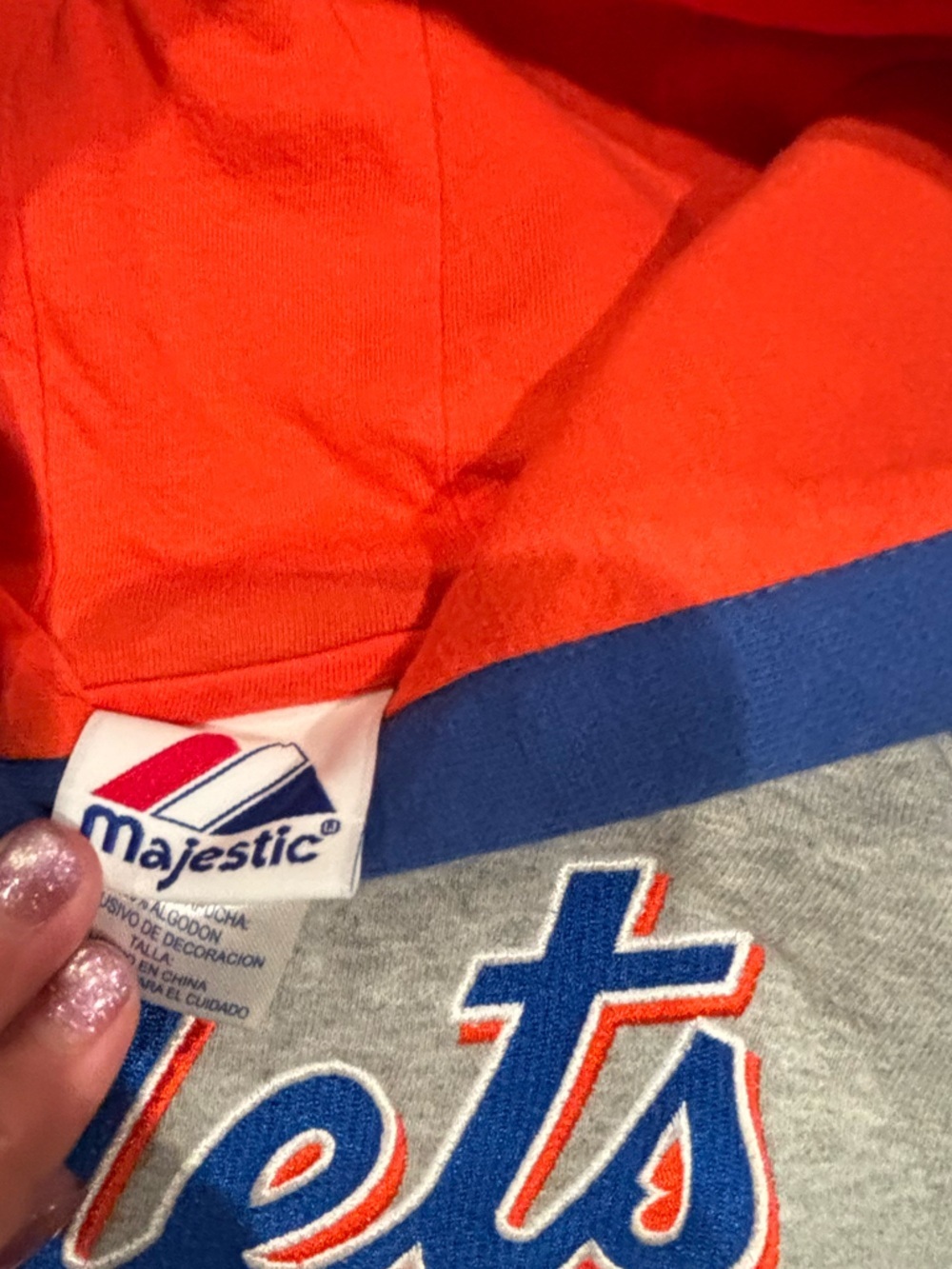 Majestic Kids Mets Pullover Hoodie - size 3t unisex - Picture 6 of 6